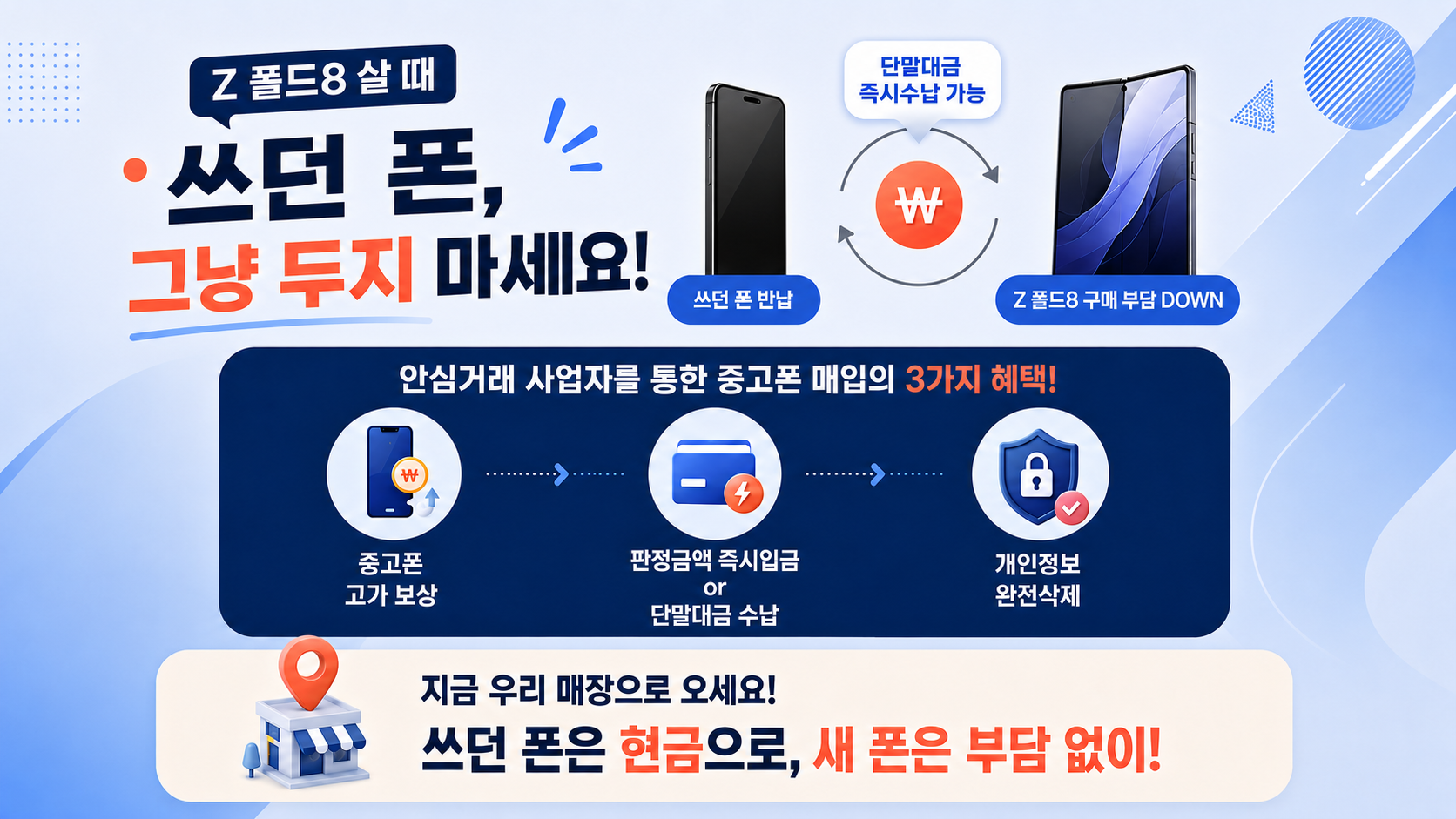 중고폰 매입 안심거래 사업자 3가지 혜택 안내